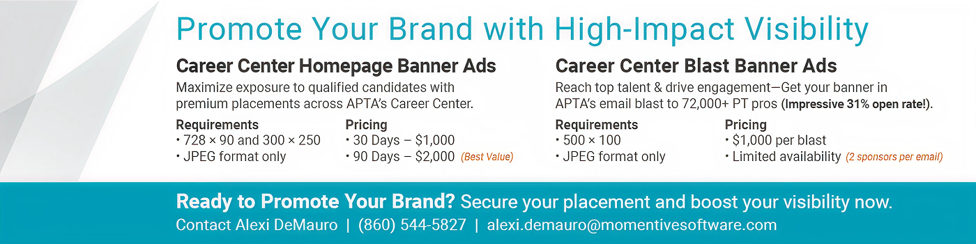 American Physical Therapy Association - Banner Ad
